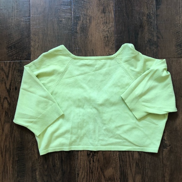 CYNTHIA STEFFE Kelly green shrug, parlors size S - Picture 3 of 7